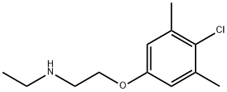 2-(4-Chloro-3,5-dimethylphenoxy)-N-ethyl-1-ethanamine 结构式
