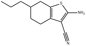 2-氨基-6-丙基-4,5,6,7-四氢苯并噻吩-3-甲腈 结构式