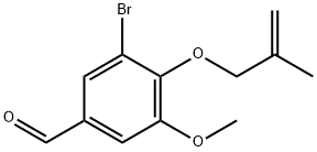 3-Bromo-5-methoxy-4-[(2-methylprop-2-enyl)oxy]-benzaldehyde 结构式