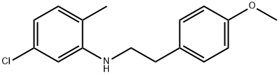 5-Chloro-N-(4-methoxyphenethyl)-2-methylaniline 结构式