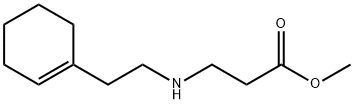 METHYL 3-{[2-(1-CYCLOHEXEN-1-YL)ETHYL]-AMINO}PROPANOATE 结构式