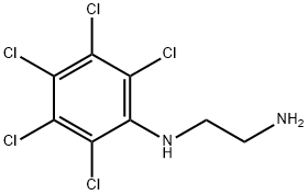 2-氨基乙基-(2,3,4,5,6-五氯苯基)胺 结构式