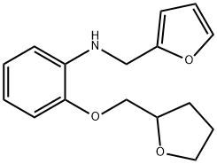 N-(2-Furylmethyl)-2-(tetrahydro-2-furanylmethoxy)-aniline 结构式