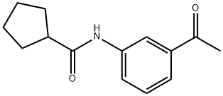 N-(3-乙酰苯基)环戊烷甲酰胺 结构式