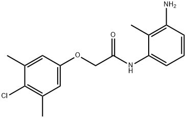 N-(3-Amino-2-methylphenyl)-2-(4-chloro-3,5-dimethylphenoxy)acetamide 结构式