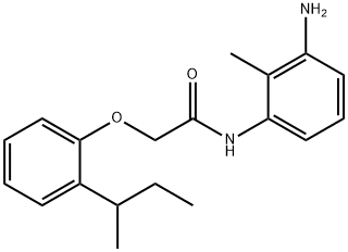 N-(3-Amino-2-methylphenyl)-2-[2-(sec-butyl)-phenoxy]acetamide 结构式