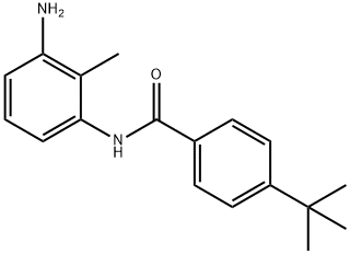 N-(3-Amino-2-methylphenyl)-4-(tert-butyl)benzamide 结构式