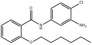 N-(3-Amino-4-chlorophenyl)-2-(hexyloxy)benzamide 结构式