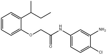 N-(3-Amino-4-chlorophenyl)-2-[2-(sec-butyl)-phenoxy]acetamide 结构式
