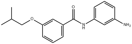 N-(3-Aminophenyl)-3-isobutoxybenzamide 结构式