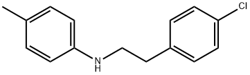 N-(4-Chlorophenethyl)-4-methylaniline 结构式