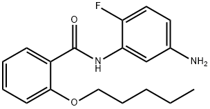 N-(5-Amino-2-fluorophenyl)-2-(pentyloxy)benzamide 结构式