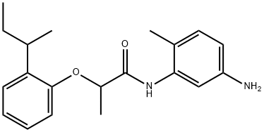 N-(5-Amino-2-methylphenyl)-2-[2-(sec-butyl)-phenoxy]propanamide 结构式