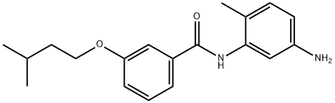 N-(5-Amino-2-methylphenyl)-3-(isopentyloxy)-benzamide 结构式