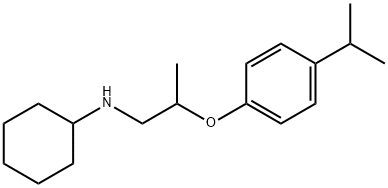 N-[2-(4-Isopropylphenoxy)propyl]cyclohexanamine 结构式