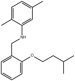 N-[2-(Isopentyloxy)benzyl]-2,5-dimethylaniline 结构式
