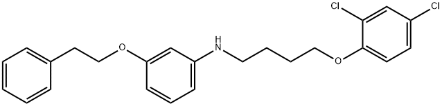 N-[4-(2,4-Dichlorophenoxy)butyl]-3-(phenethyloxy)aniline 结构式
