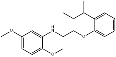 N-{2-[2-(sec-Butyl)phenoxy]ethyl}-2,5-dimethoxyaniline 结构式