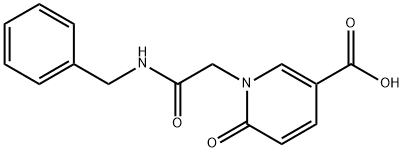 1-[(benzylcarbamoyl)methyl]-6-oxo-1,6-dihydropyridine-3-carboxylic acid 结构式