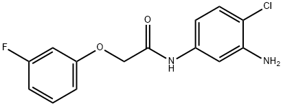 N-(3-amino-4-chlorophenyl)-2-(3-fluorophenoxy)acetamide 结构式