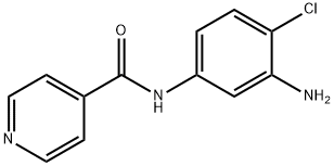 N-(3-氨基-4-氯苯基)异烟酰胺 结构式