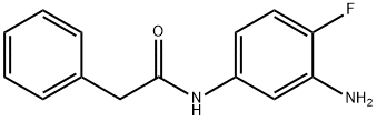 N-(3-氨基-4-氟苯基)-2-苯基乙酰胺 结构式
