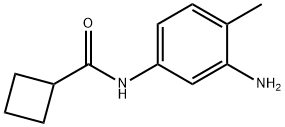N-(3-amino-4-methylphenyl)cyclobutanecarboxamide 结构式