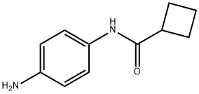 N-(4-氨基苯基)环丁烷甲酰胺 结构式
