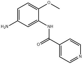 N-(5-氨基-2-甲氧基苯基)异烟酰胺 结构式