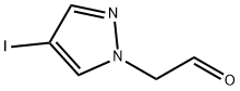 2-(4-碘-1H-吡唑-1-基)乙醛 结构式