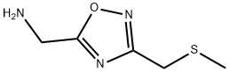 {3-[(methylthio)methyl]-1,2,4-oxadiazol-5-yl}methylamine hydrochloride 结构式