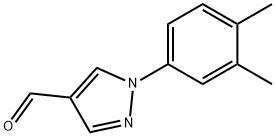 1-(3,4-dimethylphenyl)-1H-pyrazole-4-carbaldehyde 结构式