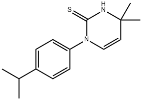 1-(4-异丙基苯基)-4,4-二甲基-1,4-二氢嘧啶-2-硫醇 结构式