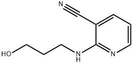 2-[(3-hydroxypropyl)amino]nicotinonitrile 结构式