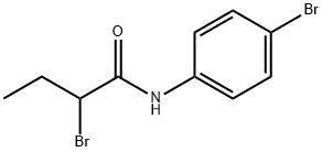 2-溴-N-(4-溴苯基)丁酰胺 结构式