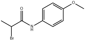 丙酰胺,N-(4-甲氧苯基)-2-溴- 结构式