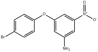 3-(4-溴苯氧基)-5-硝基苯胺 结构式