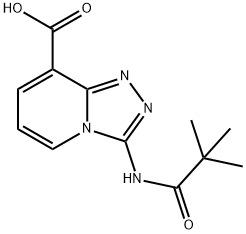 3-[(2,2-dimethylpropanoyl)amino][1,2,4]triazolo[4,3-a]pyridine-8-carboxylic acid