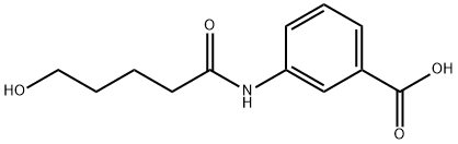 3-(5-羟基戊酰氨基)苯甲酸 结构式