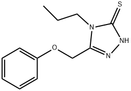 5-(PHENOXYMETHYL)-4-PROPYL-4H-1,2,4-TRIAZOLE-3-THIOL 结构式