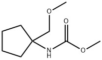 [1-(甲氧基甲基)环戊基]氨基甲酸甲酯 结构式