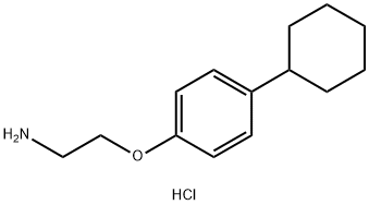 2-(4-环己基苯氧基)乙胺盐酸盐 结构式