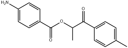 1-甲基-2-(4-甲基苯基)-2-氧代苯佐卡因 结构式