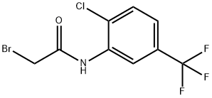 2-溴-N-[2-氯-5-(三氟甲基)苯基]乙酰胺 结构式