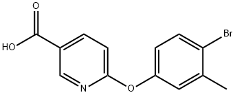 6-(4-Bromo-3-methylphenoxy)nicotinicacid