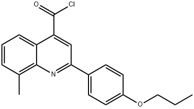 8-甲基-2-(4-丙氧芬基)喹啉-4-甲酰氯 结构式