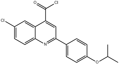 6-氯-2-(4-异丙氧芬基)喹啉-4-甲酰氯 结构式