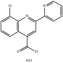 8-氯-2-吡啶-2-基喹啉-4-甲酰氯盐酸盐 结构式