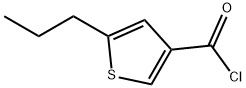 5-丙基噻吩-3-甲酰氯 结构式