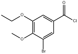 3-溴-5-乙氧基-4-甲氧基苯甲酰氯 结构式